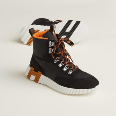 Lace up sneaker - Black | Hermès Finland